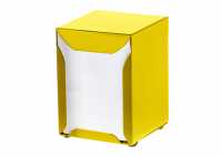 1315 G - Portatovaglioli box da Bar verniciato giallo set 2 pezzi