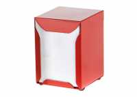 1315 R - Portatovaglioli box da Bar verniciato rosso set 2 pezzi