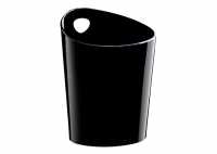 403 - Secchiello portabottiglie in plastica nera set 3 pezzi