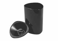 2065 - Spittoon wine - Sputacchiera in plastica nera set 3 pezzi